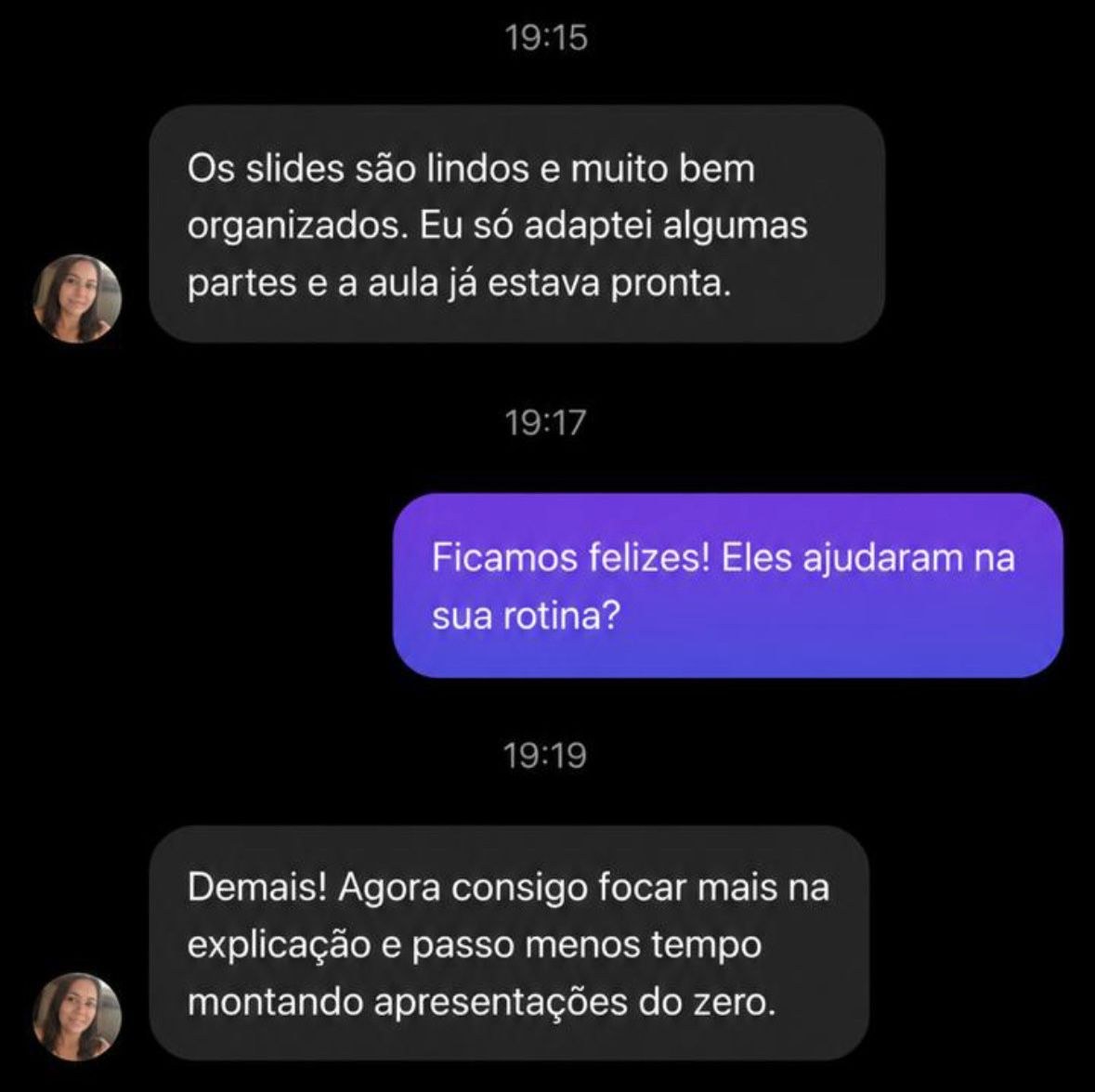 Teacher testimonial